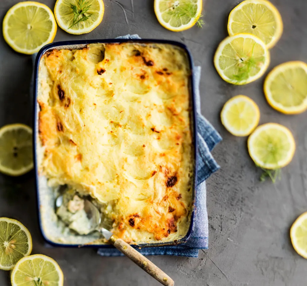 Lapsiperheen ruokalista: Kala-perunasoselaatikko 