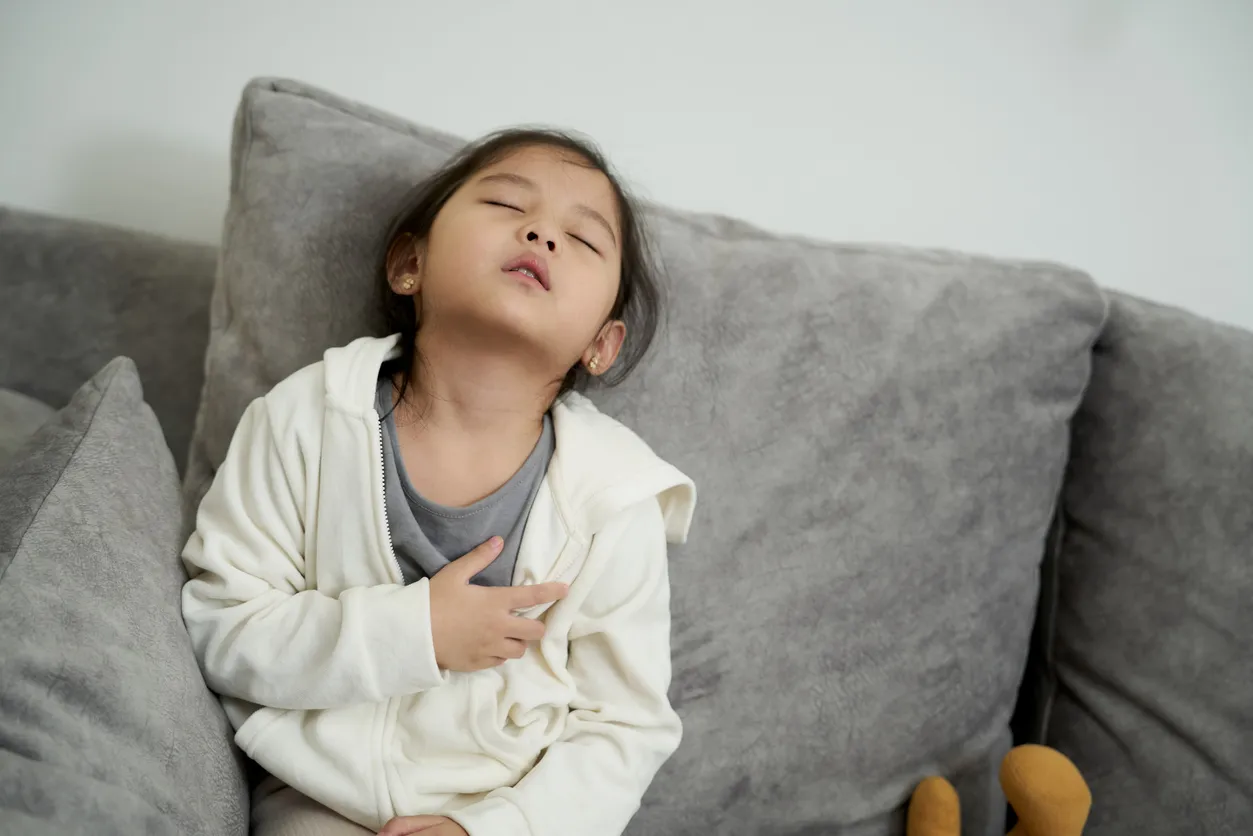 Lapsen hengitysvaikeus voi olla vaarallinen.
