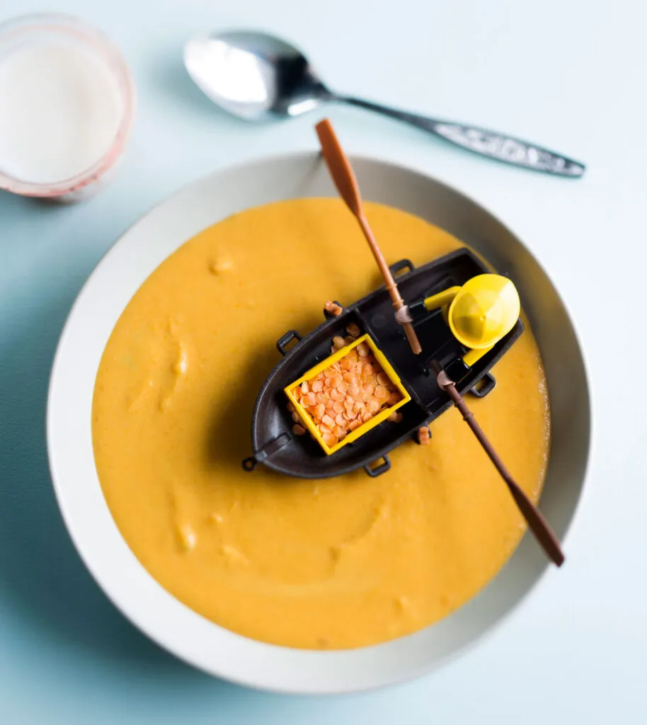 Lapsiperheen ruokalista: sileä linssikeitto